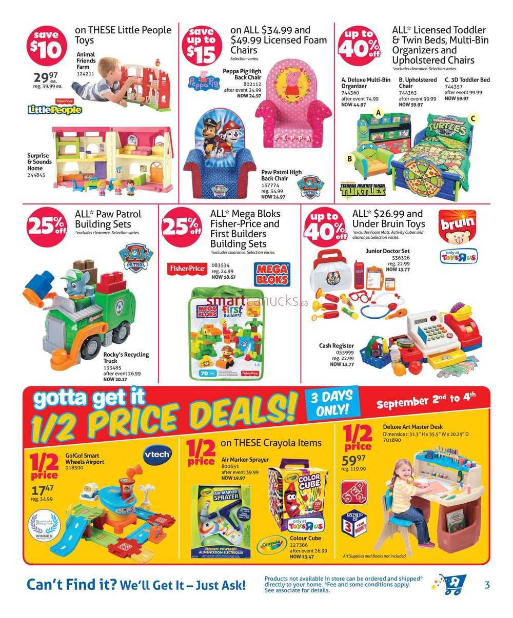 Toys R Us Canada Flyer September 2 to 11