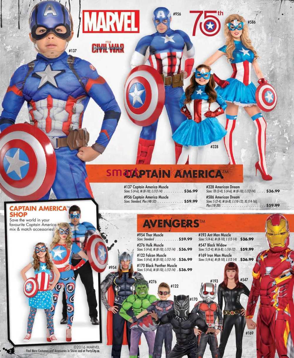 Party City Halloween 2016 Flyer September 8 to October 31