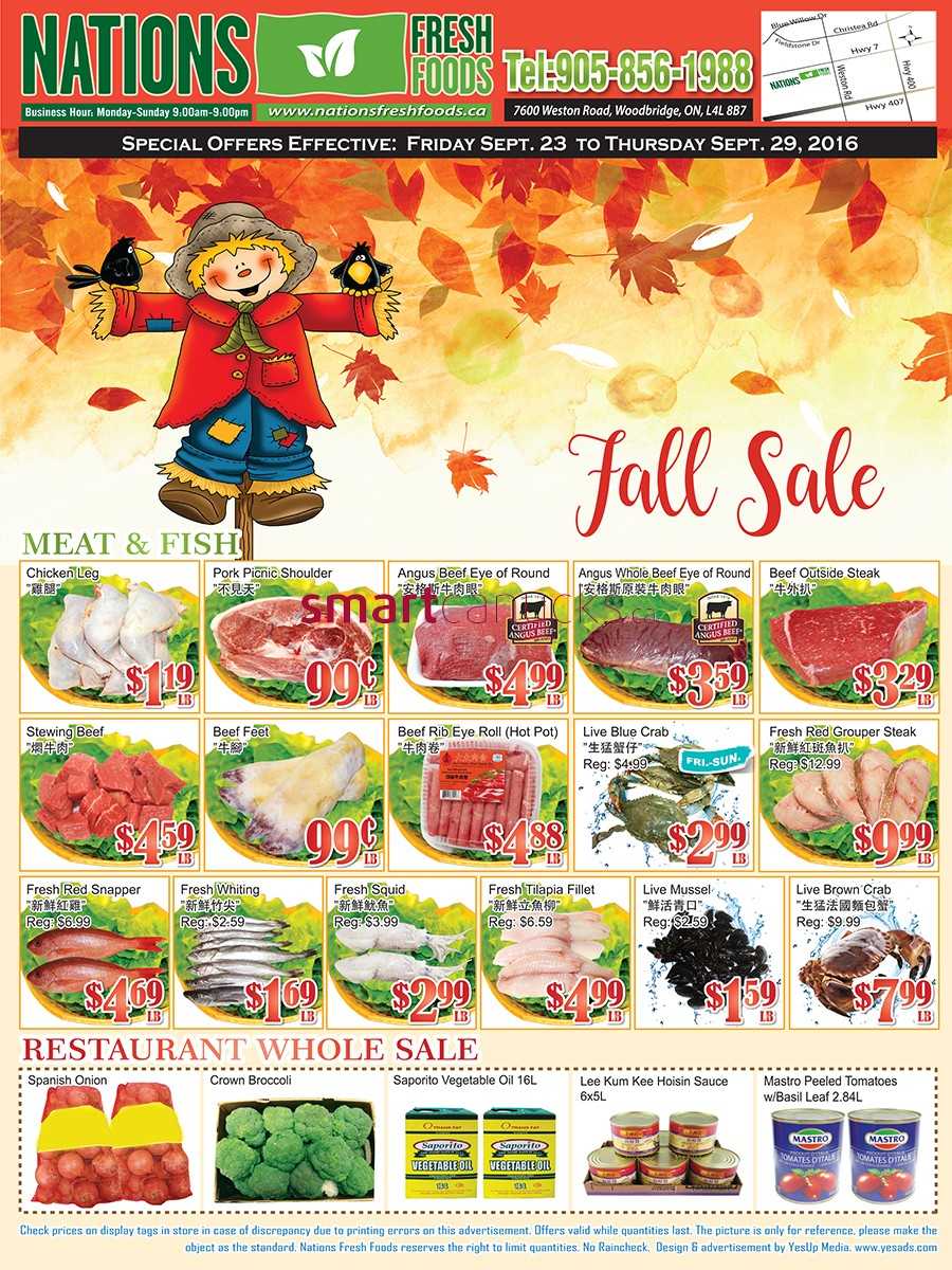Nations Fresh Foods (Vaughan) Flyer September 23 to 29