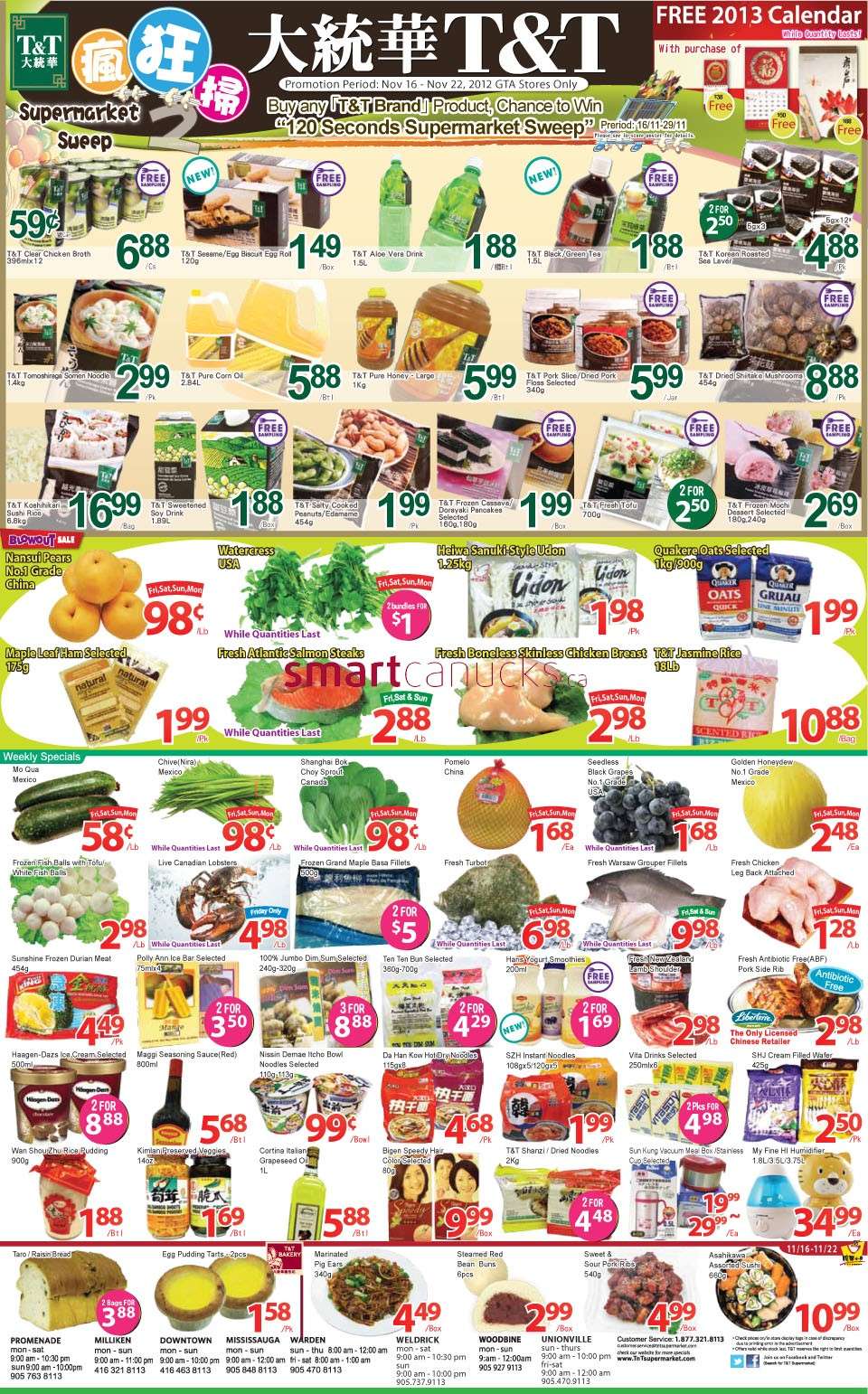 T&T Supermarket(GTA) flyer Nov 16 to 22