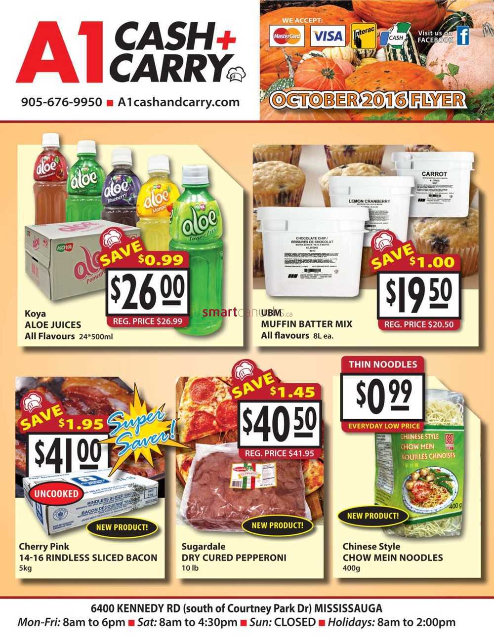 A1 Cash and Carry Flyer October 1 to 31