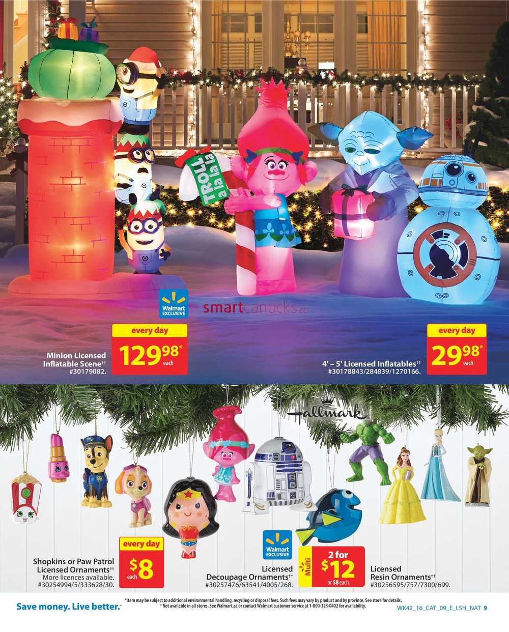 Walmart Holiday Decor & Entertaining Catalogue November 10 to 23