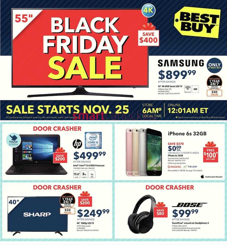 Best Buy Canada Black Friday Flyer Nov 25 - Dec 1, 2016