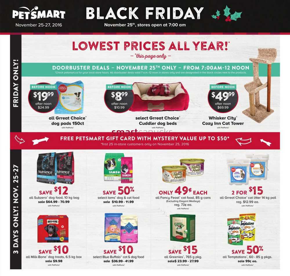 Petsmart Black Friday Flyer November To