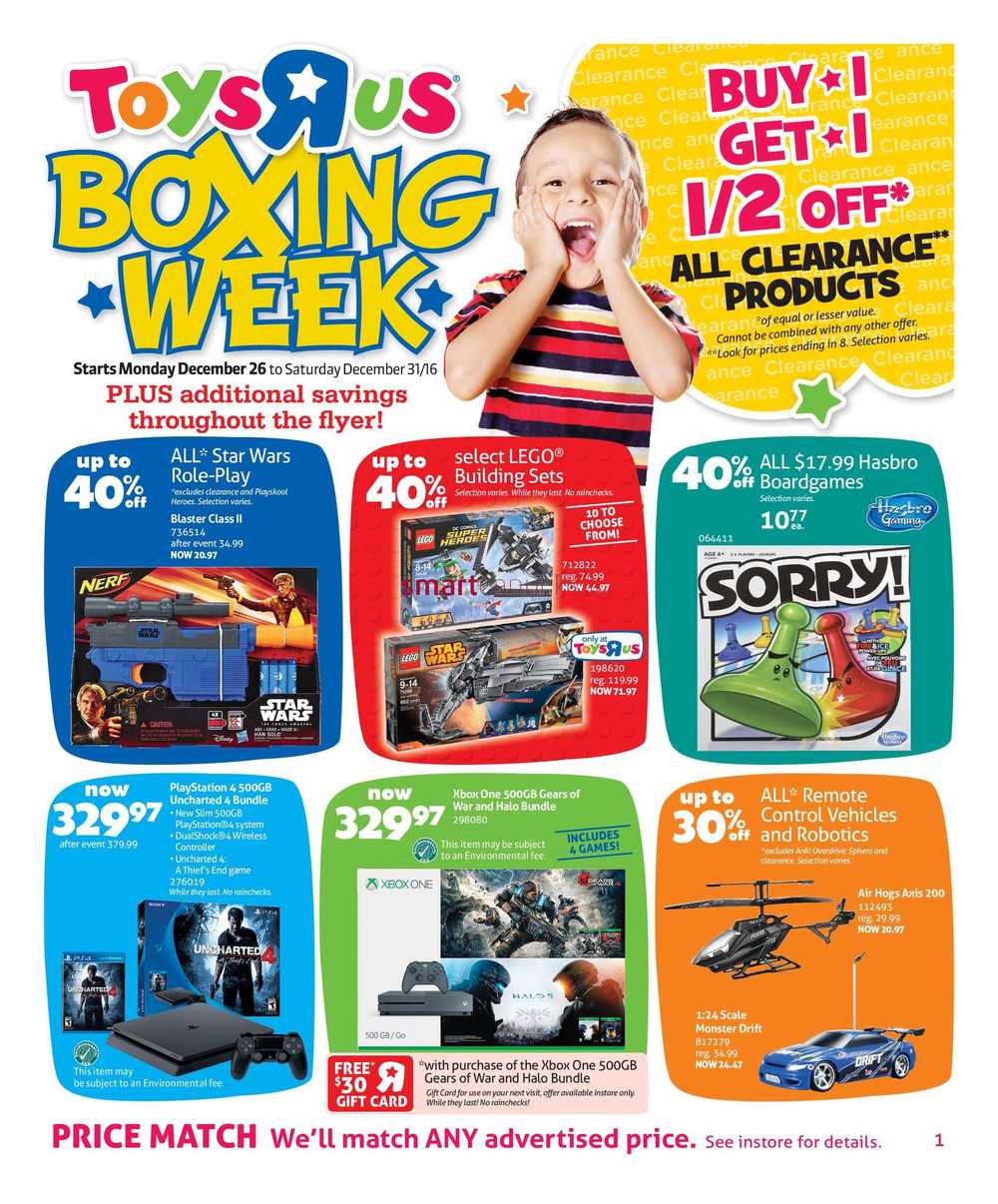 Toys R Us Boxing Week Flyer December 26 