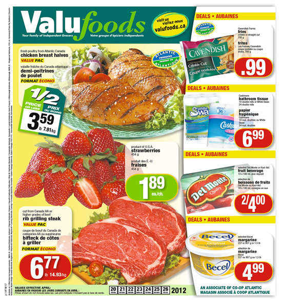 valufoods flyer apr 20 to 26 valufoods flyer deals