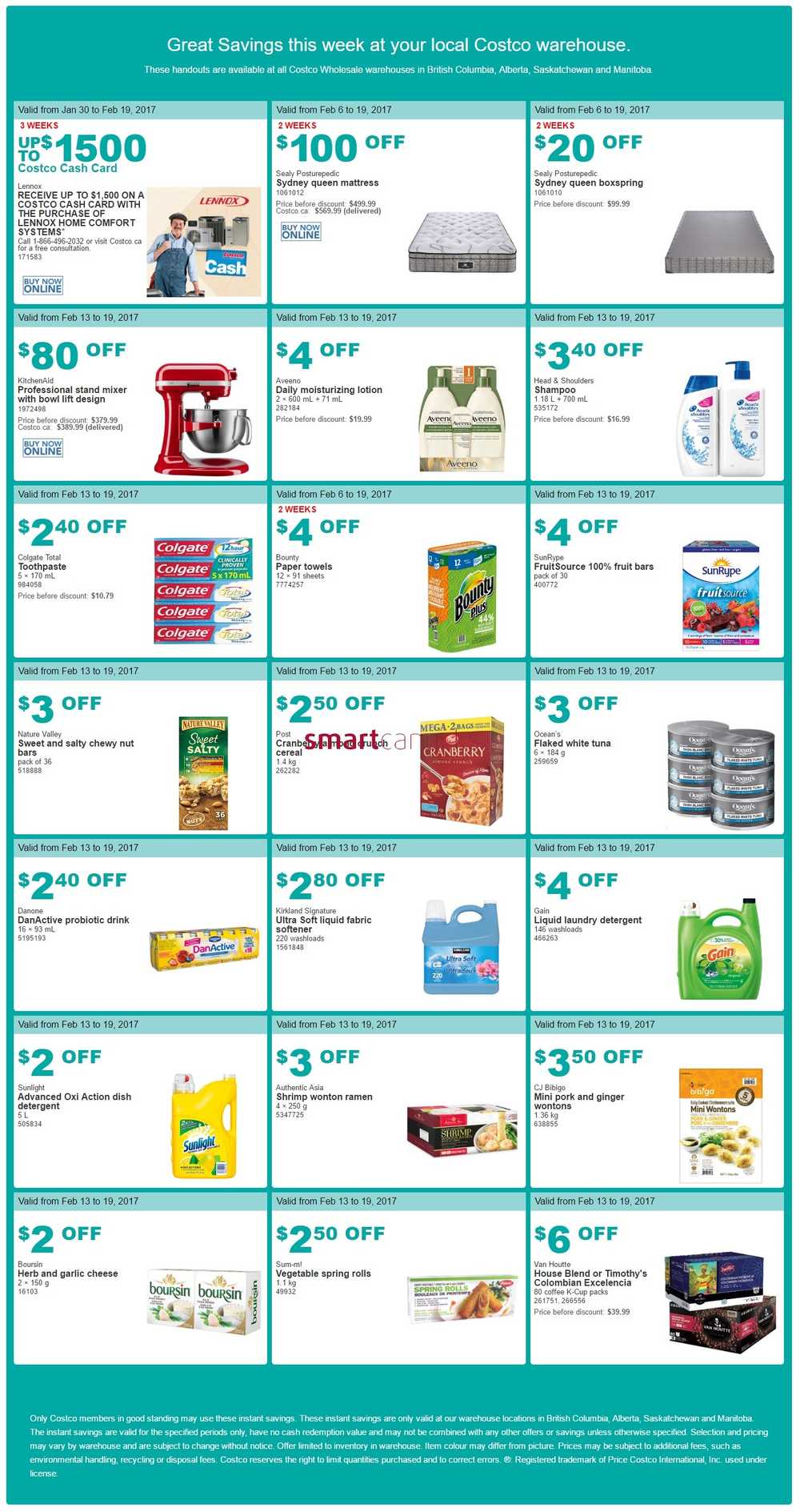 Costco Weekly Savings BC, AB, SK & MB February 13 to 19