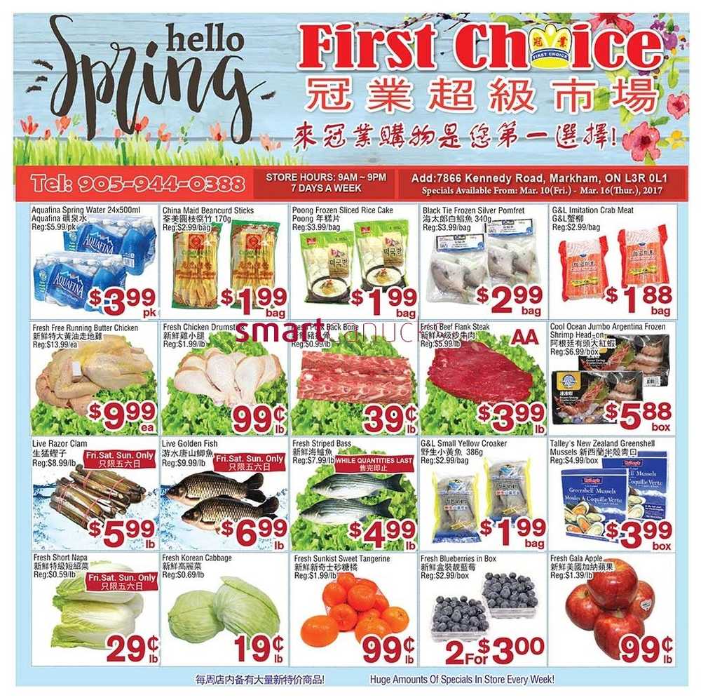 First Choice Supermarket Flyer March 10 to 16