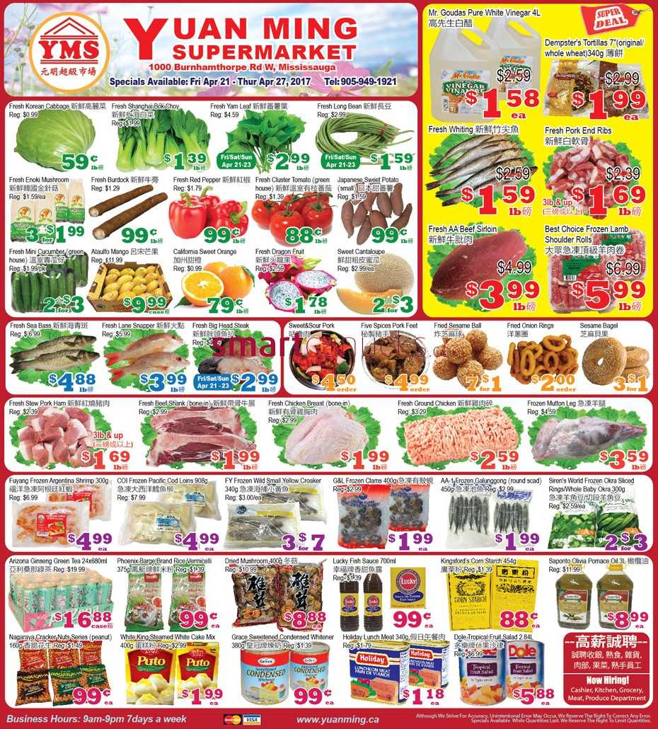 Yuan Ming Supermarket Flyer April 21 to 27
