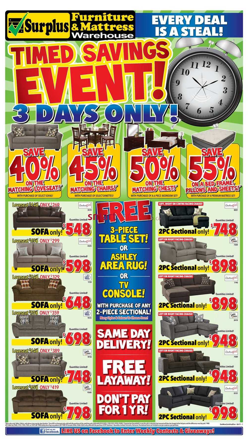 Surplus Furniture & Mattress Warehouse (Fredericton) Flyer ...