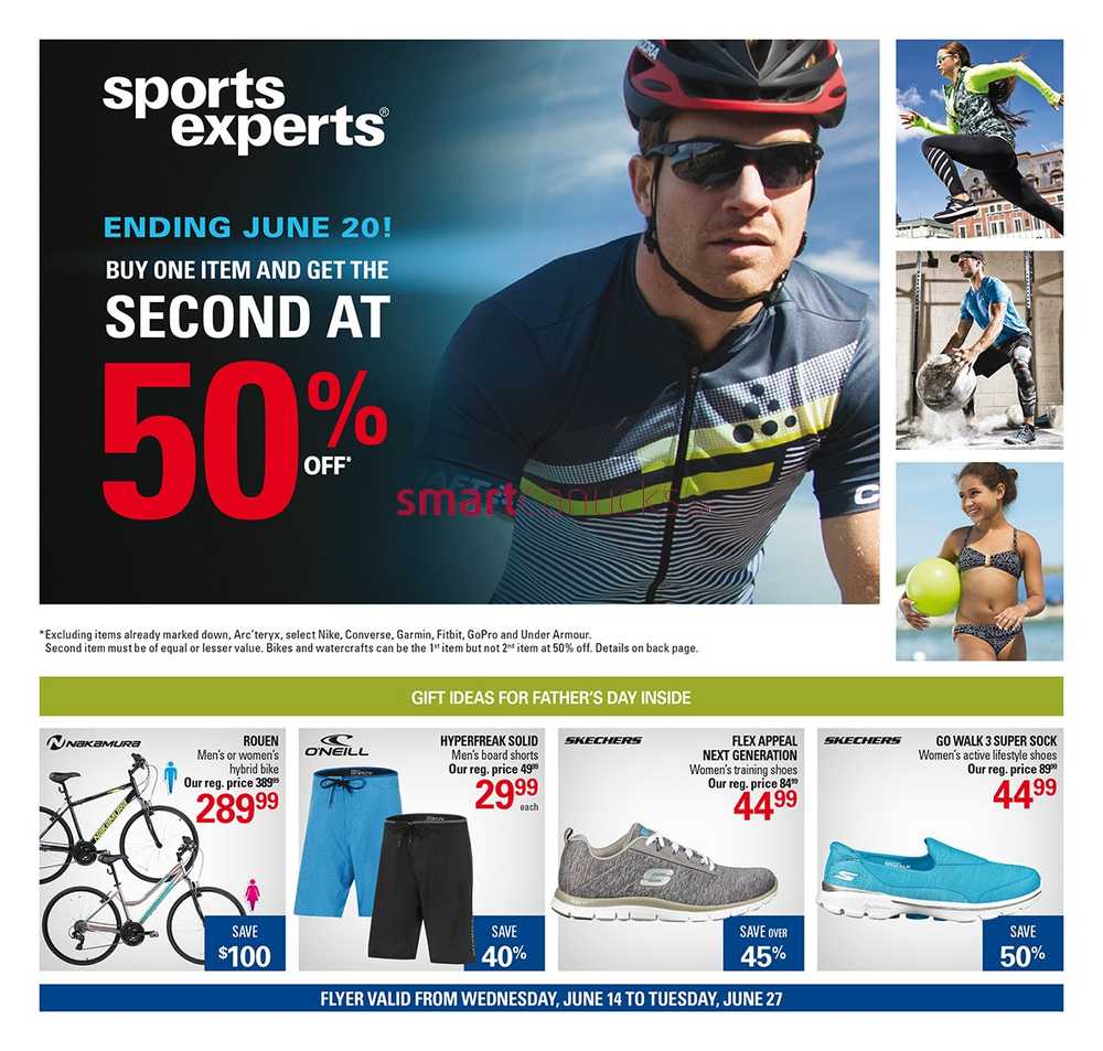 Sports Experts Flyer June 14 to 27