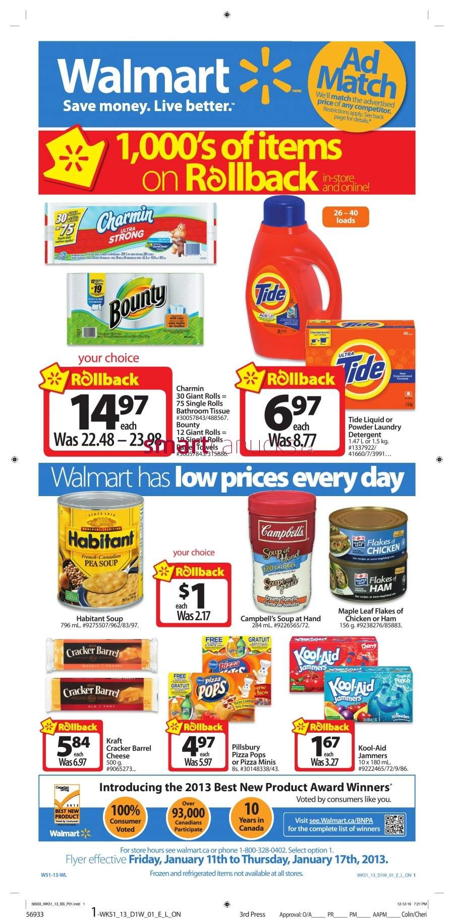 Walmart(ON) flyer Jan 11 to 17