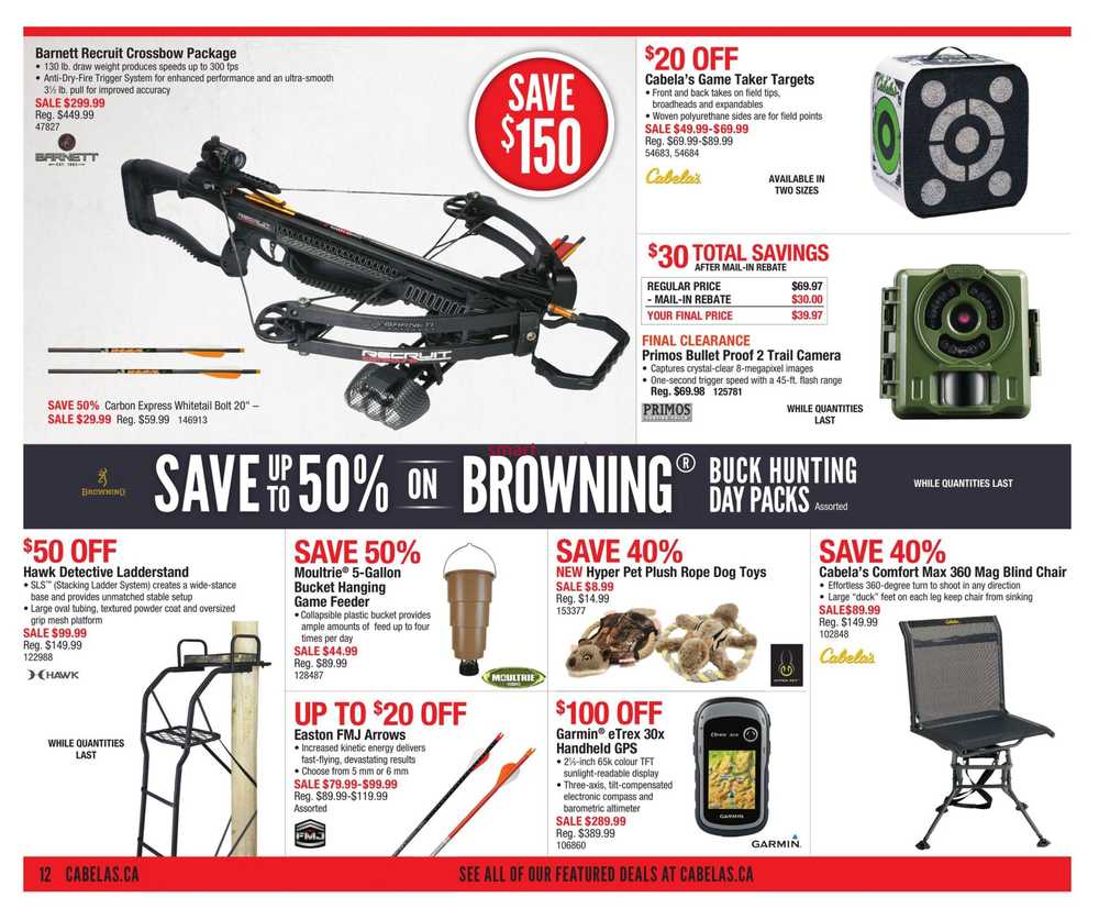 Cabela's Flyer August 3 to 9