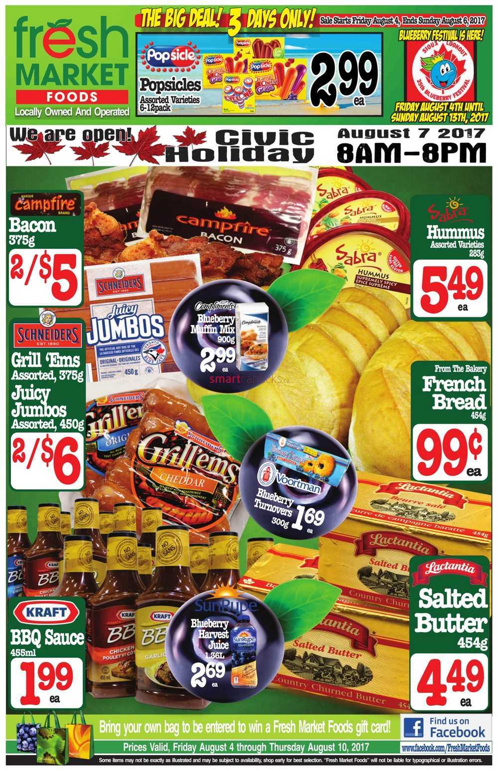 Fresh Market Foods Flyer August 4 To 10