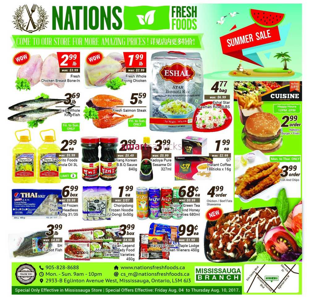 Nations Fresh Foods (Mississauga) Flyer August 4 to 10