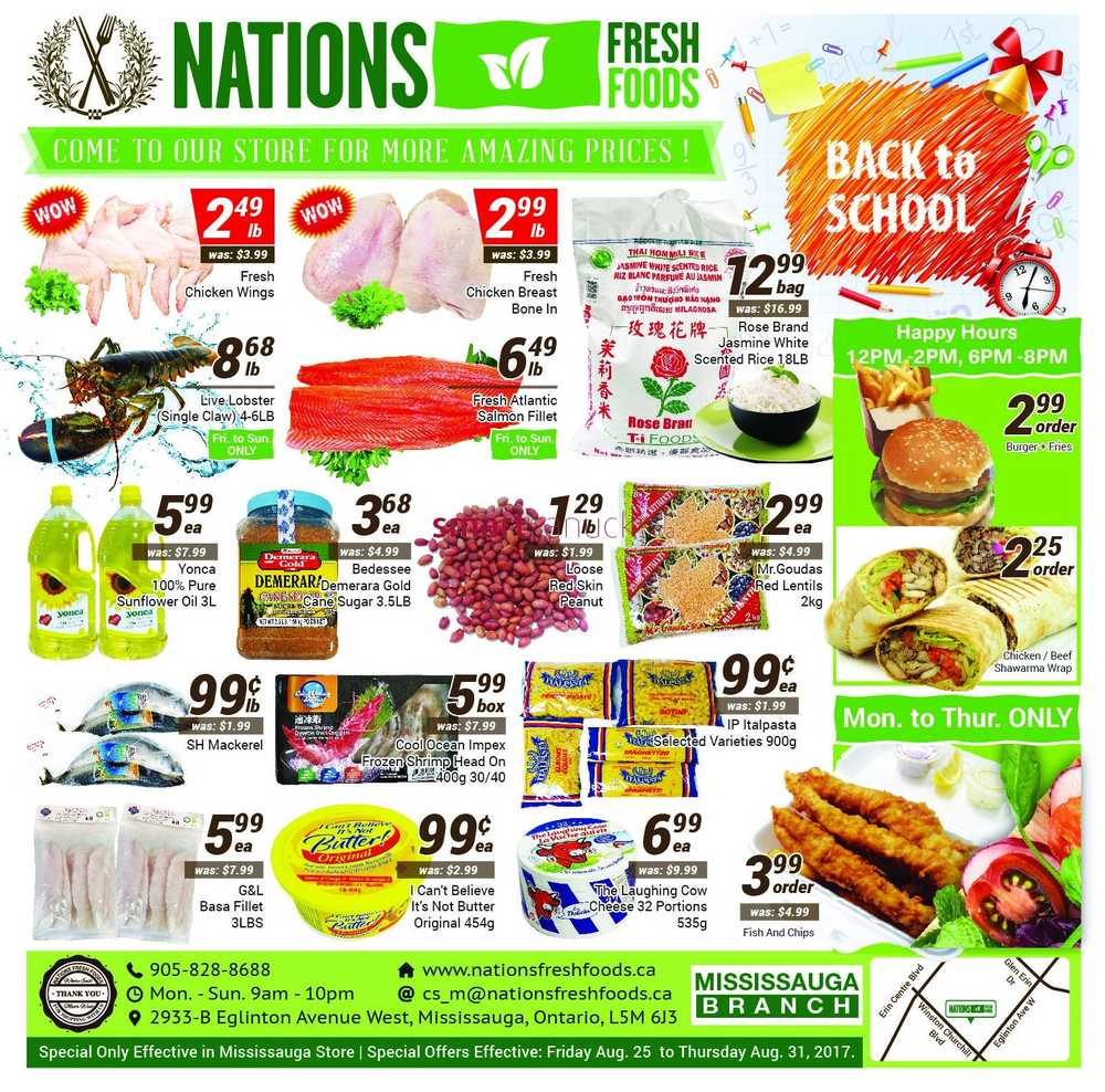 Nations Fresh Foods (Mississauga) Flyer August 25 to 31