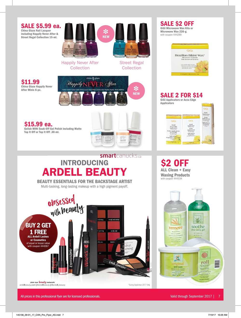 Sally Beauty Pro Flyer September 1 to 30