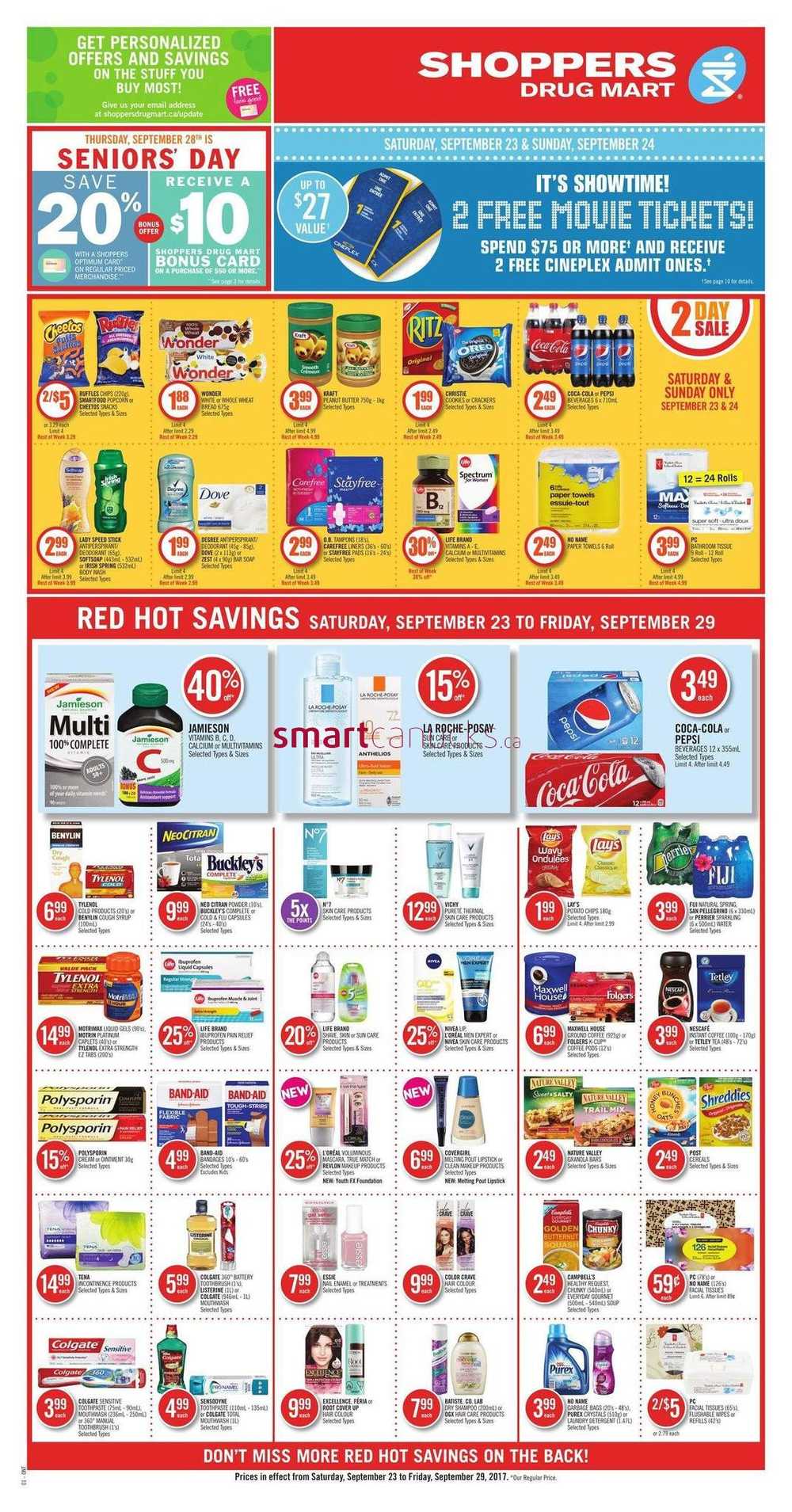 Shoppers Drug Mart (ON) Flyer September 23 to 29