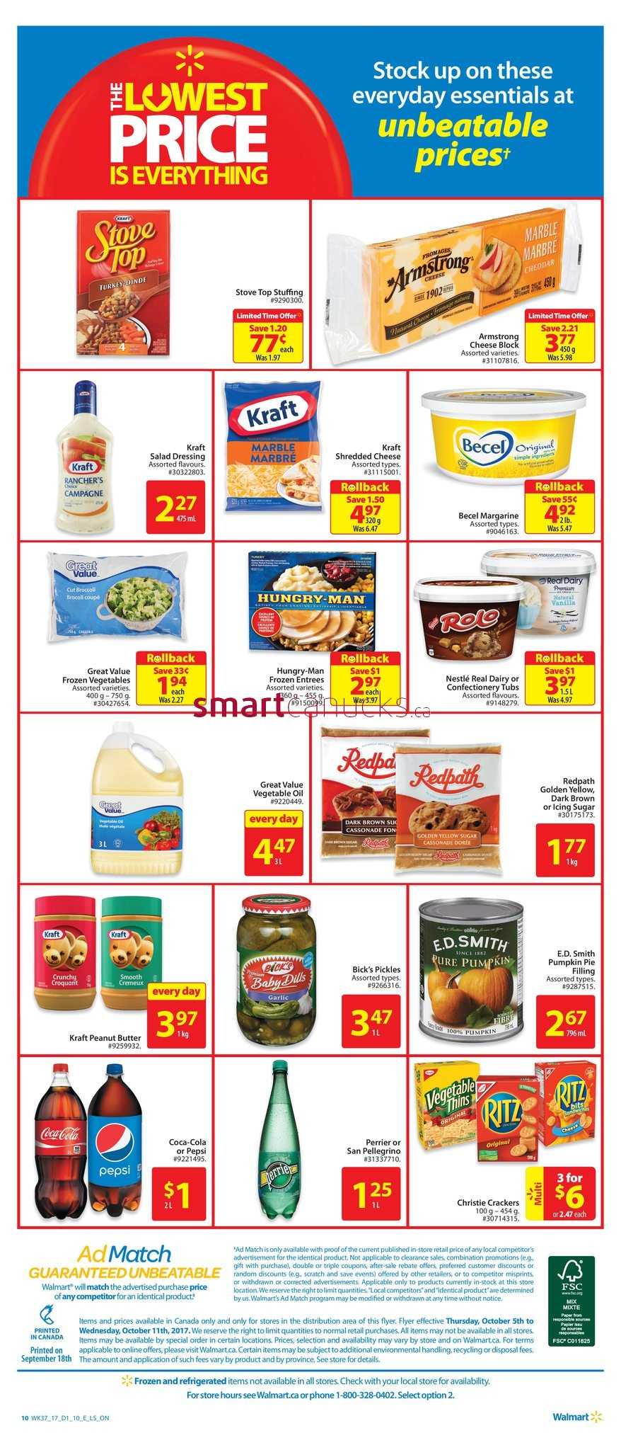 Walmart (ON) Flyer October 5 to 11