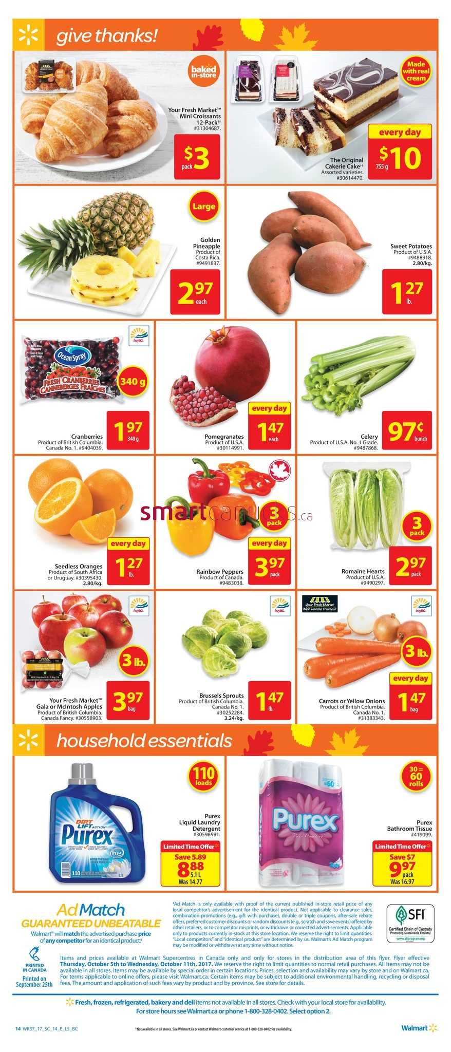 Walmart Supercentre (West) Flyer October 5 to 11