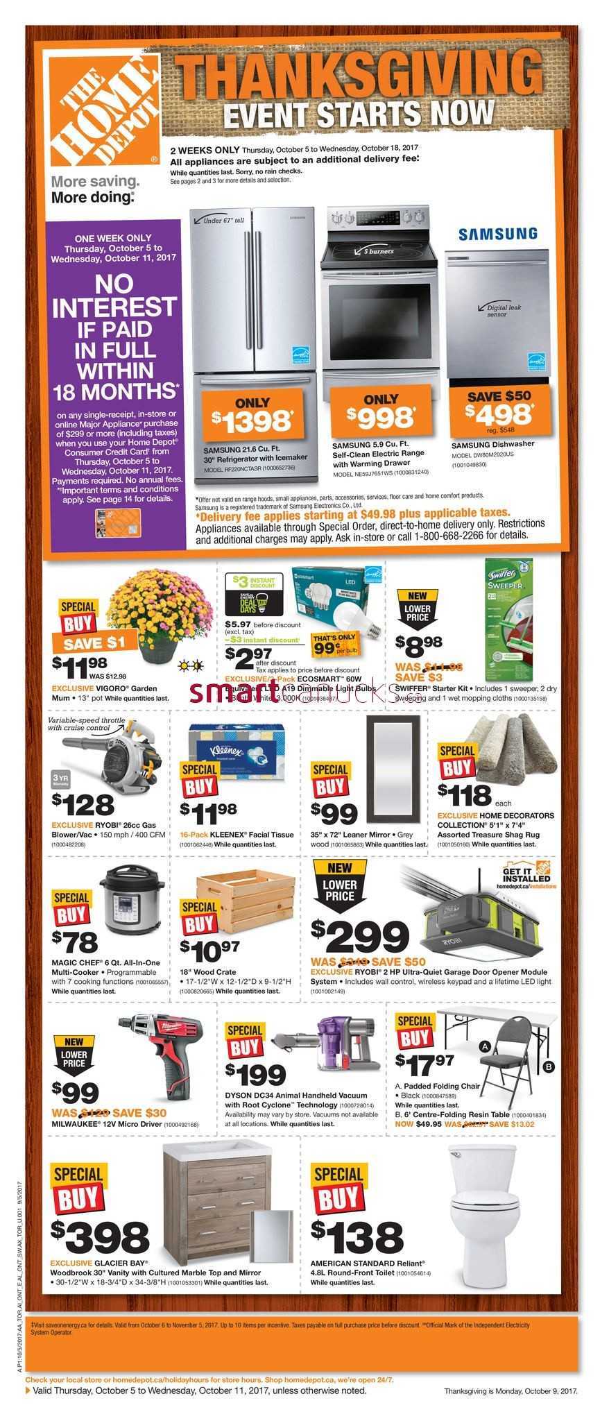 The Home Depot has a special financing offer for Labor Day weekend ...