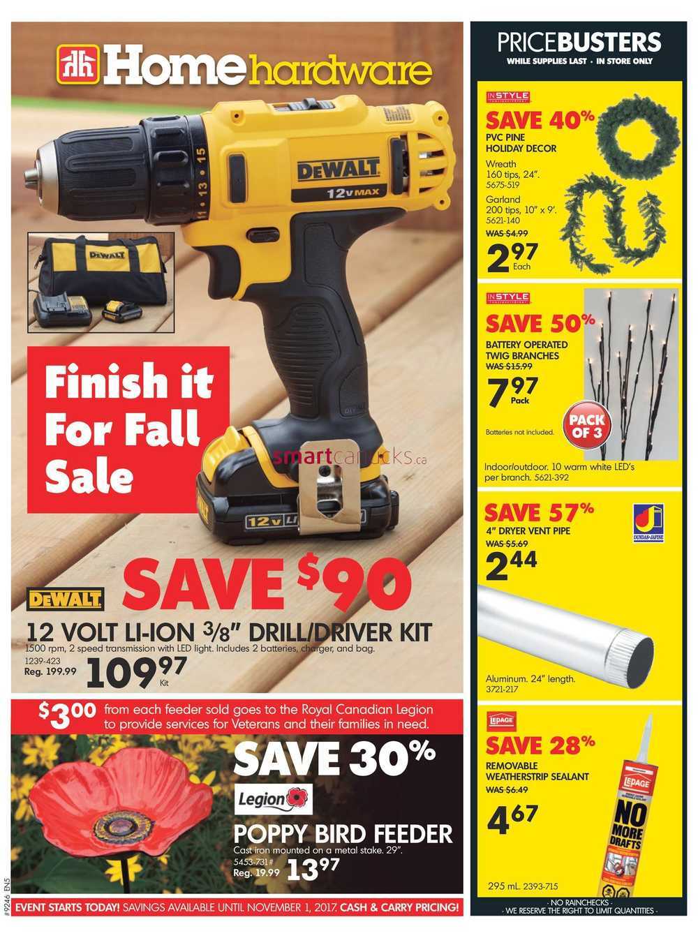 Home Hardware BC Flyer October 25 To November 1