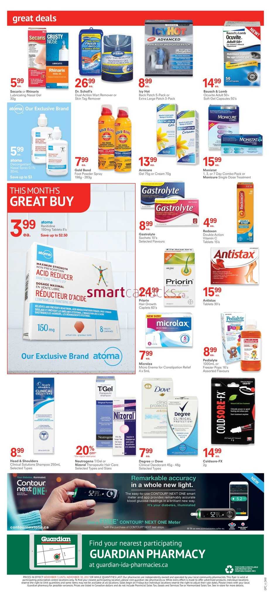 Guardian Pharmacy Flyer November 3 to 30