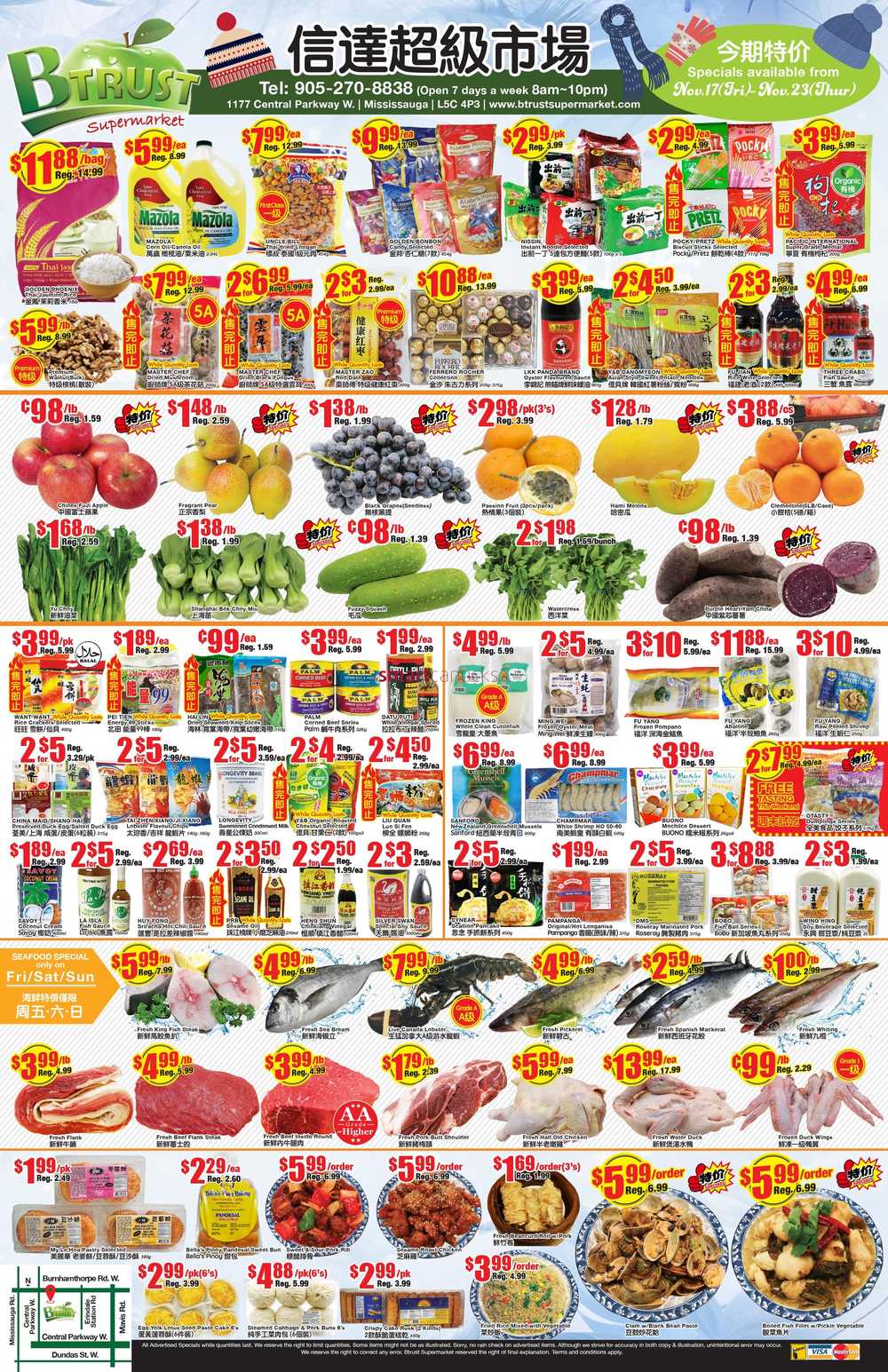 Btrust Supermarket (Mississauga) Flyer November 17 to 23