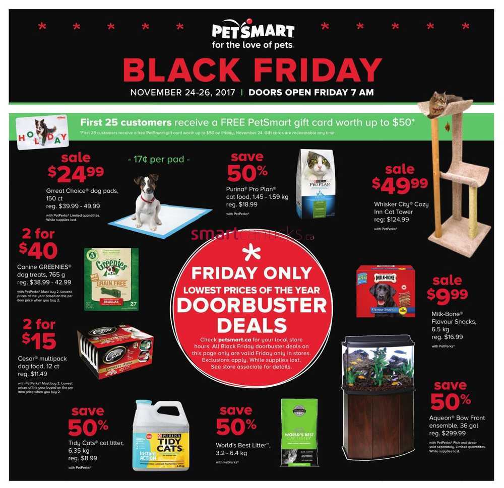 PetSmart Black Friday Flyer November 24 to 26