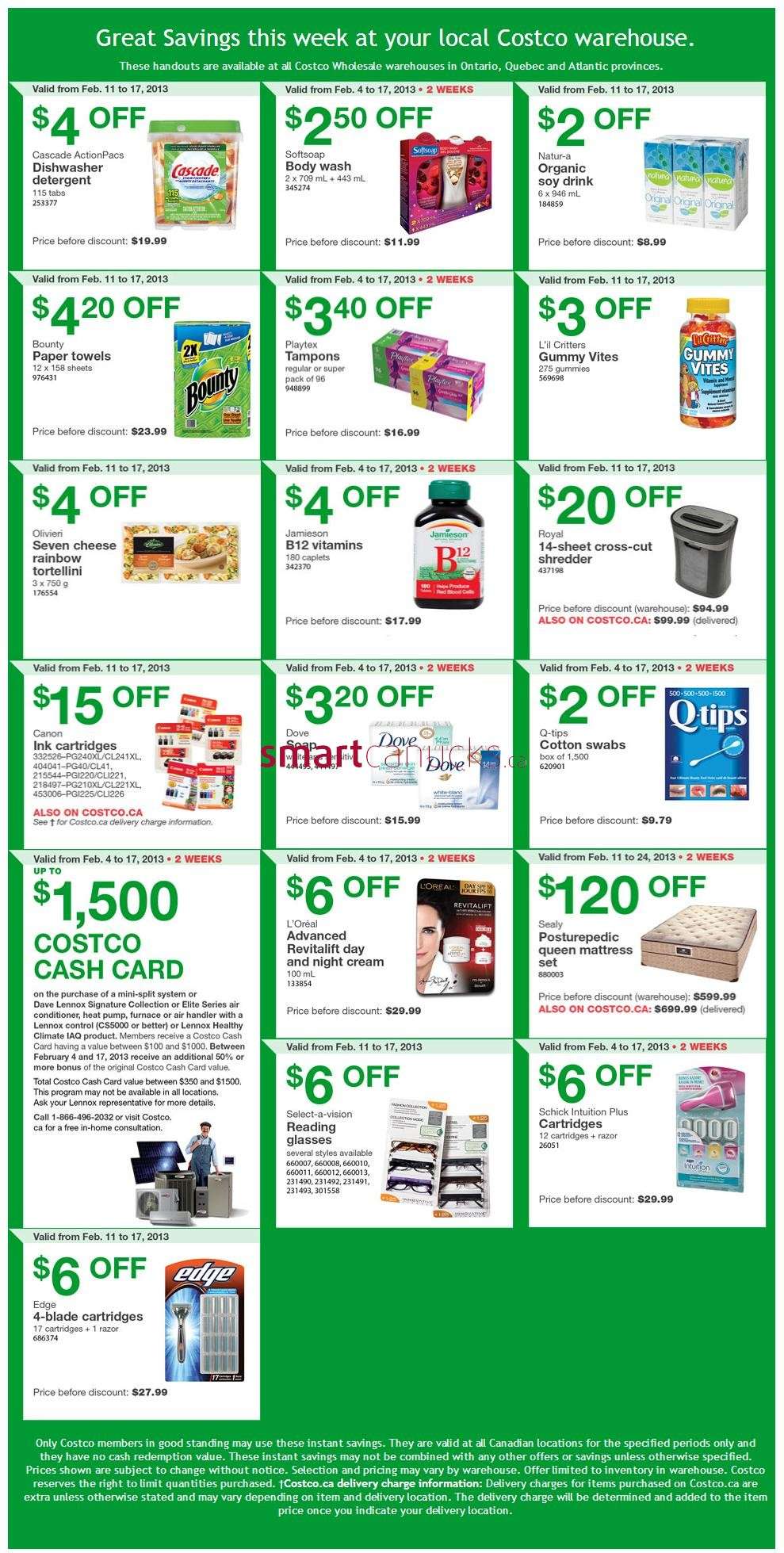 Costco Weekly Savings for Eastern Canada Feb 11 to 17