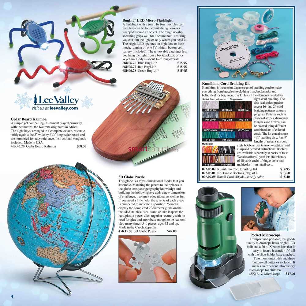 Lee Valley Tools Gift Ideas Catalogue November 30 to December 24