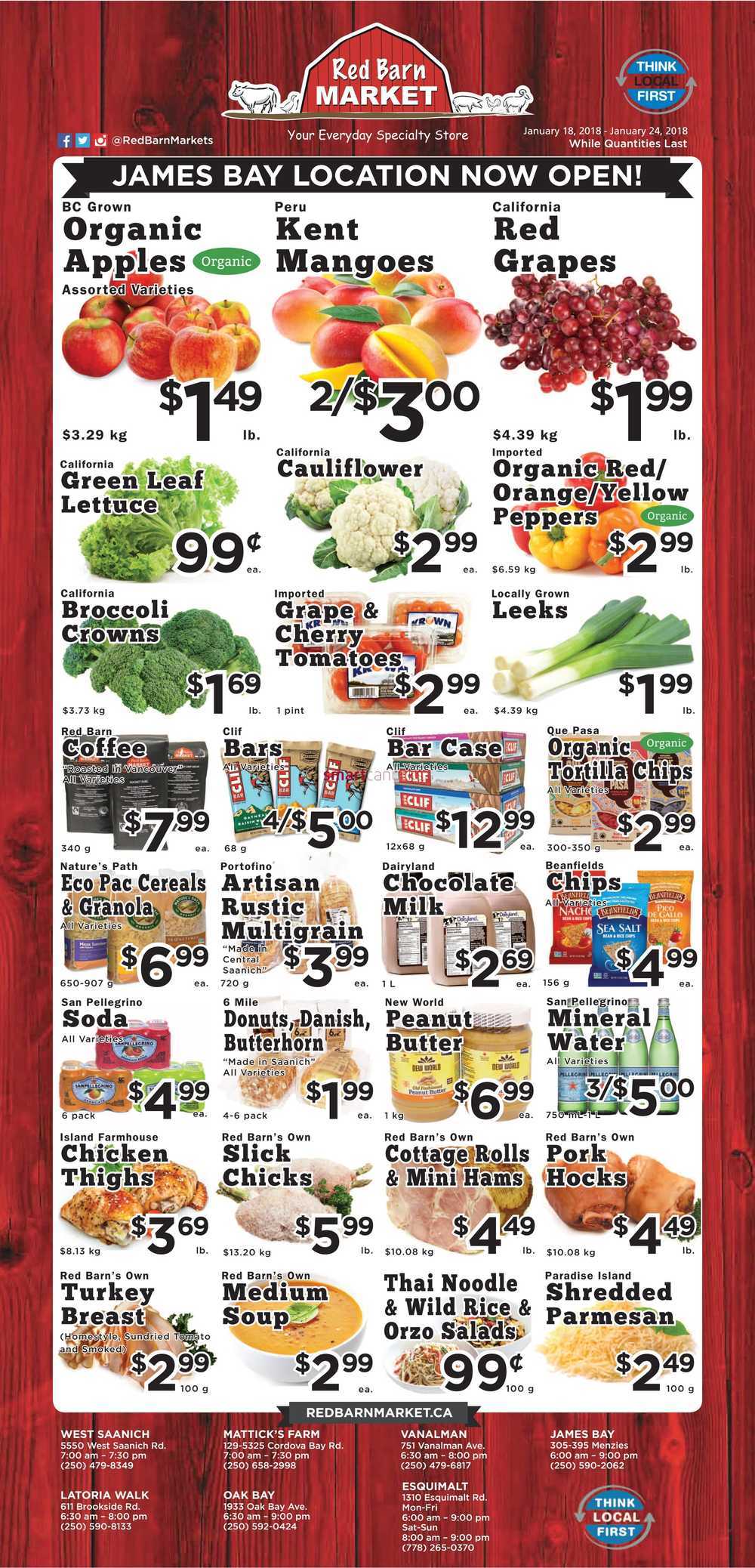 Red Barn Market Flyer January 18 To 24