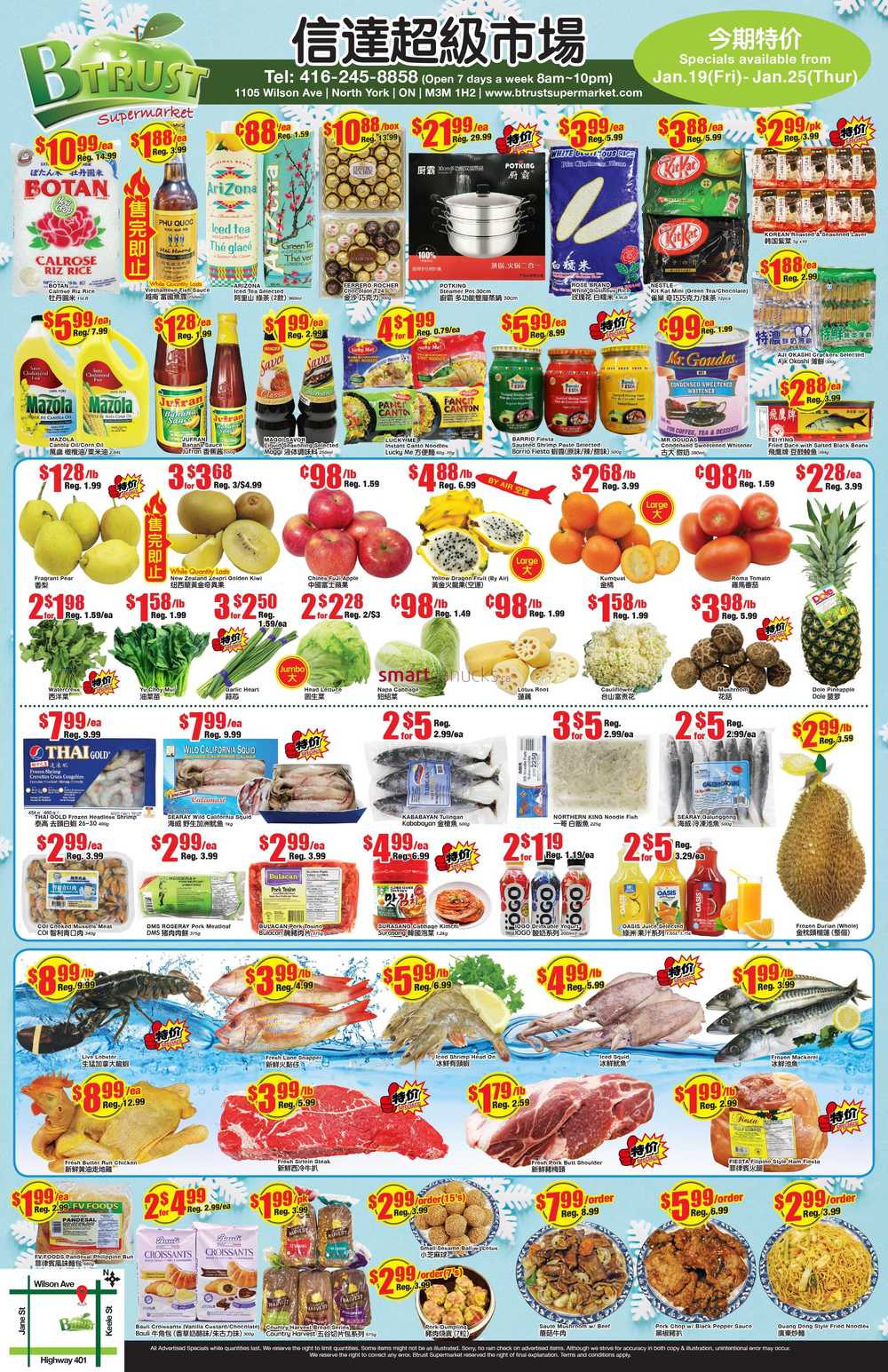 Btrust Supermarket (North York) Flyer January 19 to 25