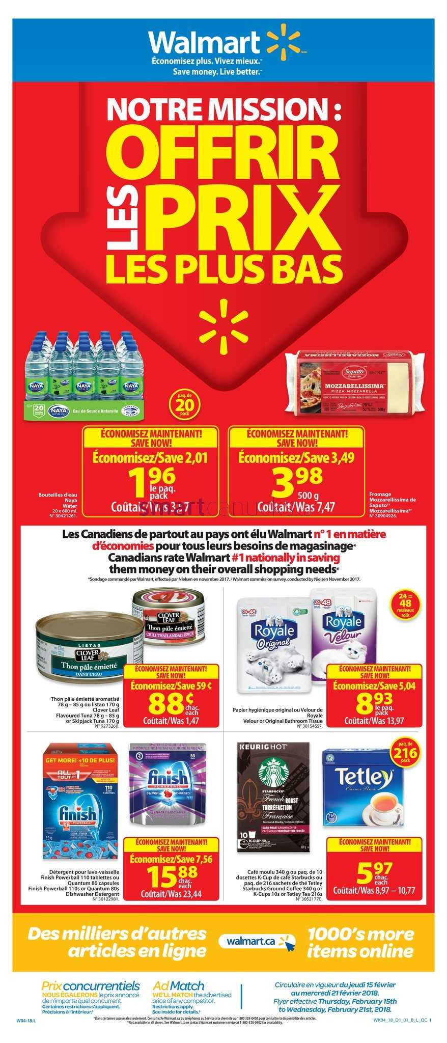 Walmart (QC) Flyer February 15 to 21