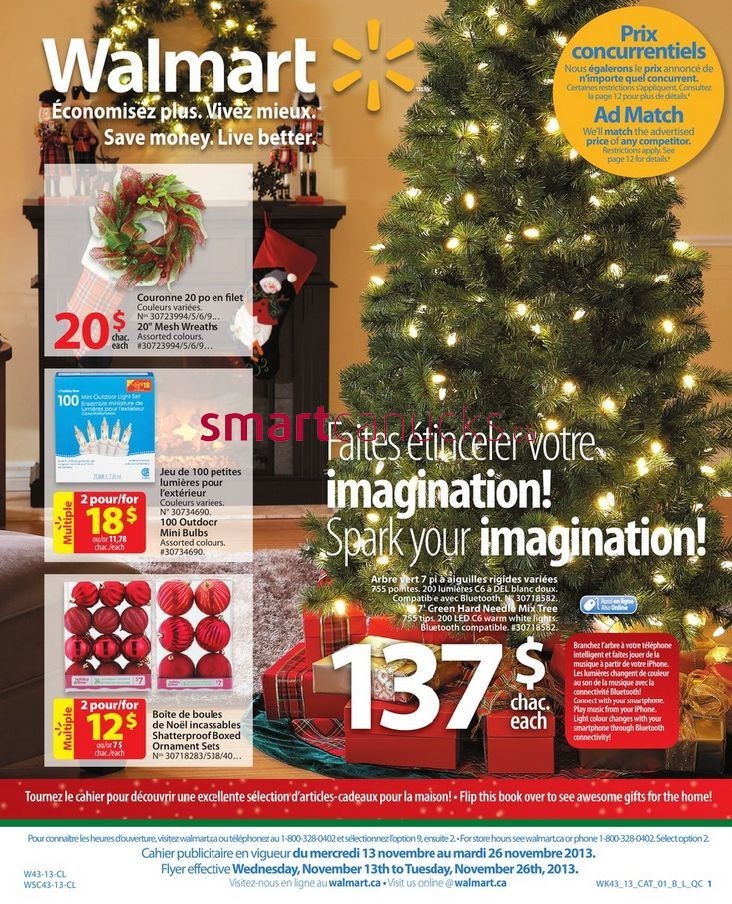 Walmart(QC) Christmas Catalogue November 13 to 26