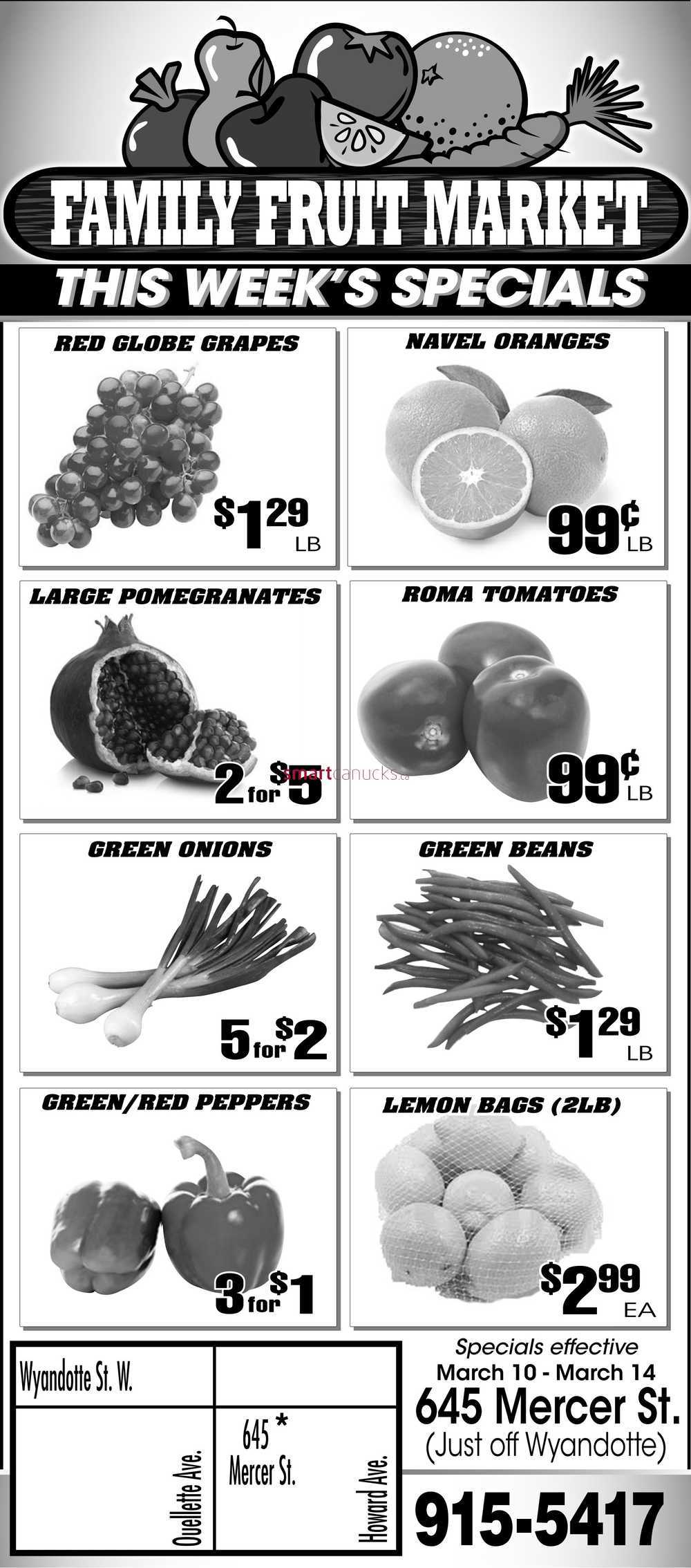 Family Fruit Market Flyer March 10 To 14